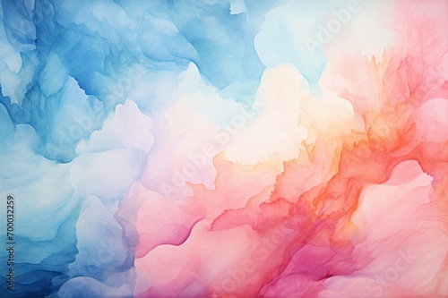 abstract watercolor background with clouds