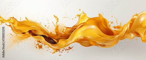 golden line of paint isolated High quality photo