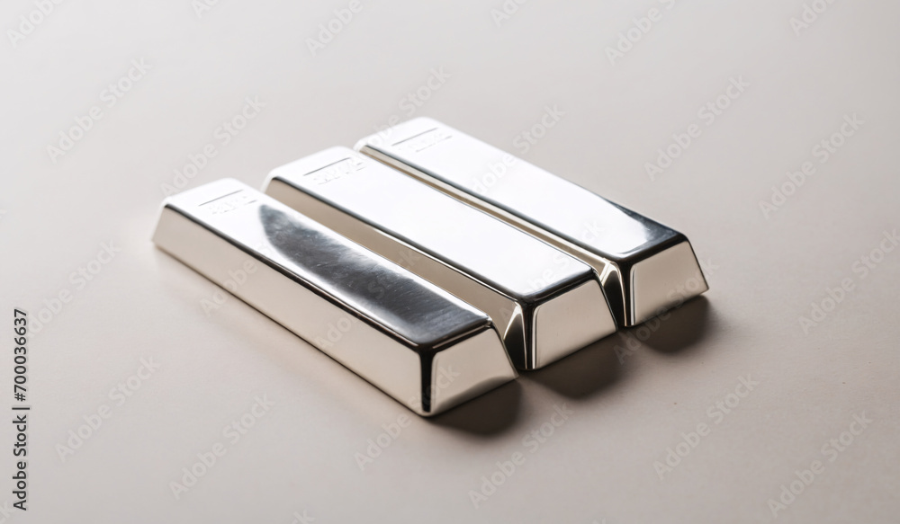 Three shining silver bars isolated on white background. silver bar, silver, platinum, background, business, isolated, money, concept, white, finance. Three shining silver bars isolated on white background. silver bar, silver, platinum, background, business, isolated, money, concept, white, finance.