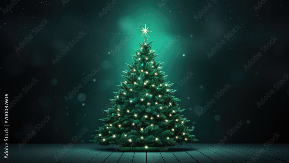 Shine Bright: Holiday Tree Glimmering with Glitter on a Green Base Shine Bright: Holiday Tree Glimmering with Glitter on a Green Base