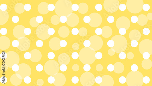 Yellow seamless pattern with white polka dot