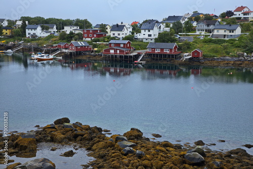 View of village Reine on Lofoten in Nordland county, Norway, Europe
 photo