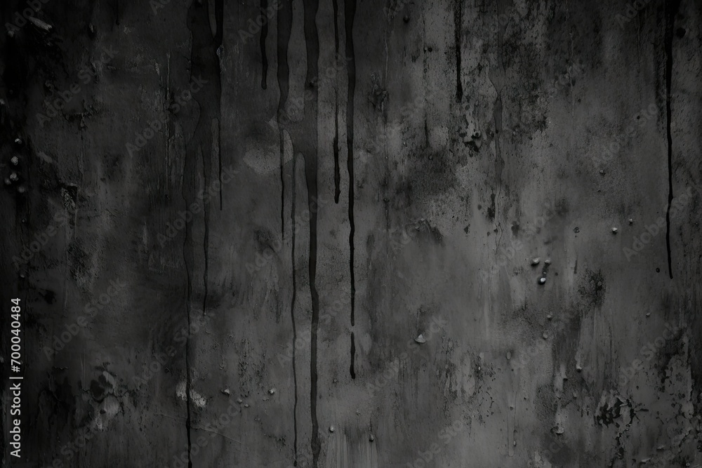 monochrome texture rty rough paint drips background gray paint cracked texture grunge wall metal painted black old