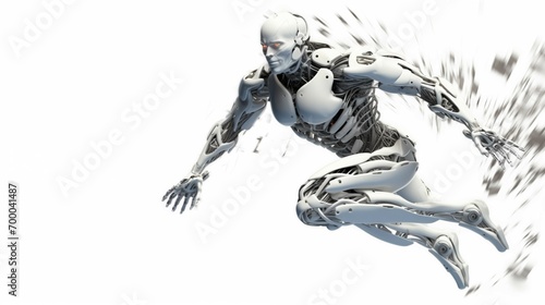 robot running fast