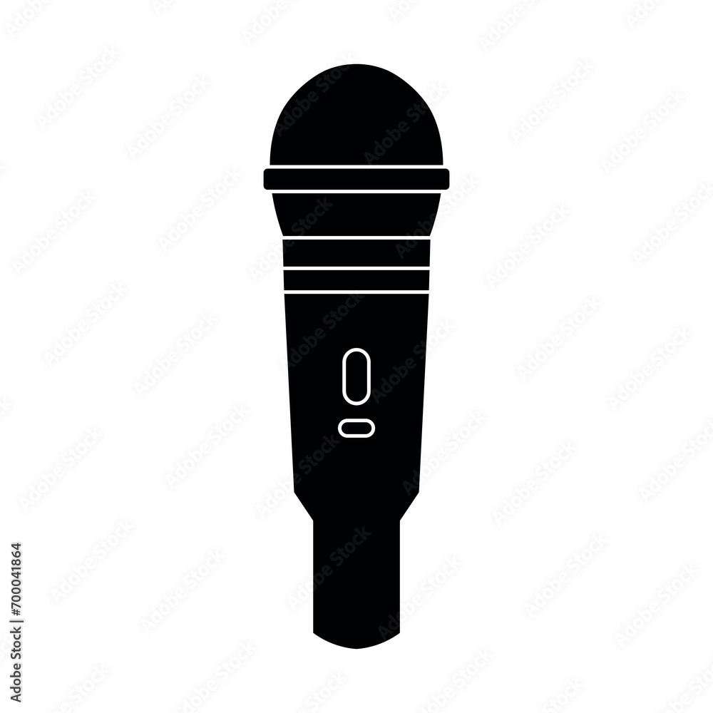 Karaoke black vector icon on white background Karaoke black vector icon on white background