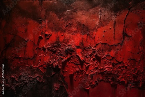 concept halloween spooky creepy surface damaged broken crushed close cracks building wall texture stressed concrete rough old background horror grunge red blood black
