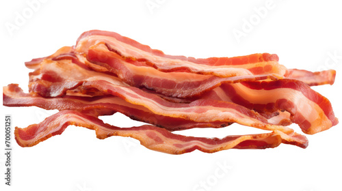 bacons isolated on transparent or white background 