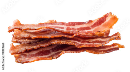 bacons isolated on transparent or white background 