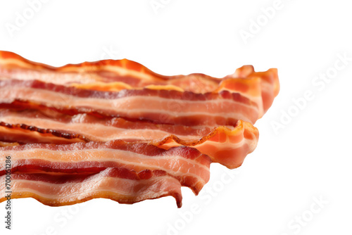 bacons isolated on transparent or white background 