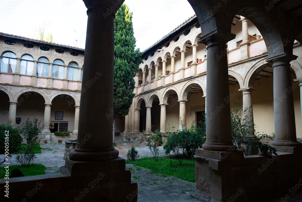 Cloister or inner courtyard in a convent