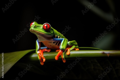 Tree green frog 