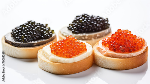 Culinary Delicacy: Black and Red Caviar