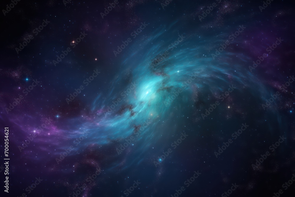 Universe galaxy in blue and purple tones 