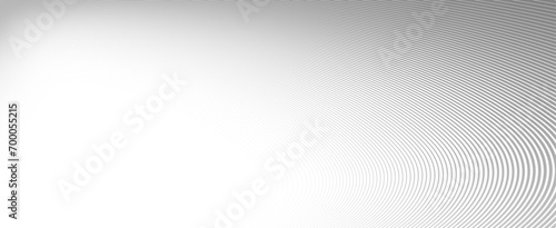 Light grey lines in 3D perspective vector abstract background, dynamic linear minimal design, wave lied pattern in dimensional and movement.