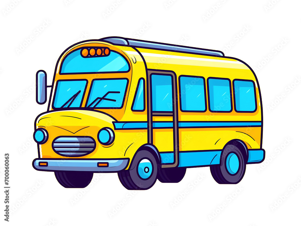 a cartoon of a school bus