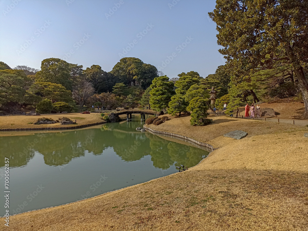 Fototapeta premium Rikugien Gardens in Tokyo, Japan