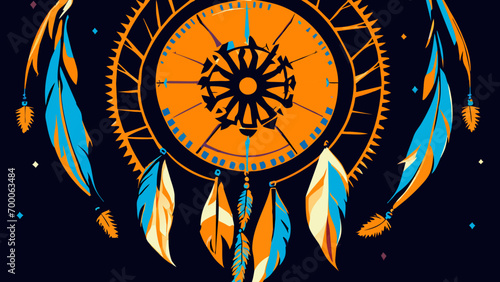 Boho dreamcatchers vektor icon illustation