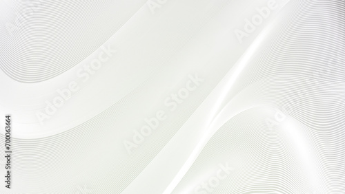 Modern wave curve abstract presentation white background. White abstract background design with wavy line. Premium stripe texture for banner and business backdrop. Vector template. photo