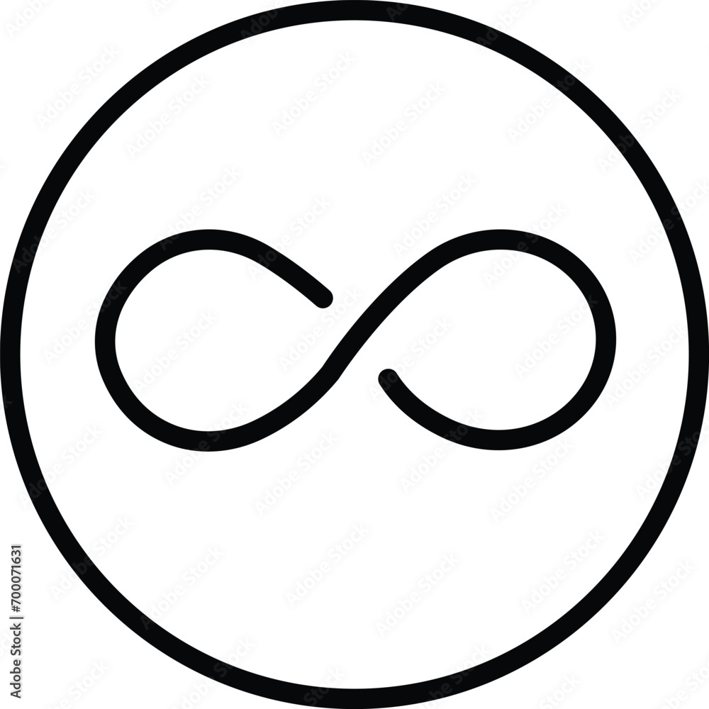 Infinity icon. Eternity, infinite, endless and forever loop symbol sign in black flat style isolated on transparent background. Symbol of repetition and unlimited cyclicity emblem. Infinity icon. Eternity, infinite, endless and forever loop symbol sign in black flat style isolated on transparent background. Symbol of repetition and unlimited cyclicity emblem.