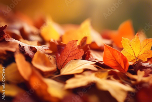 background of autumn leaves  warm colors