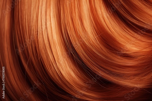 Abstract background texture of brown shiny hair
