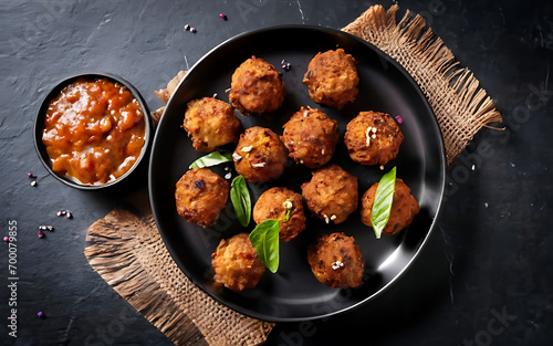 Capture the essence of Kofta in a mouthwatering food photography shot photo