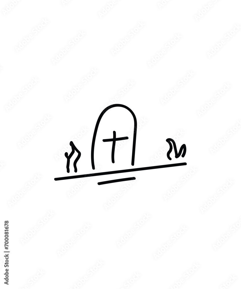 death hand draw icon, vector best line icon. death hand draw icon, vector best line icon.