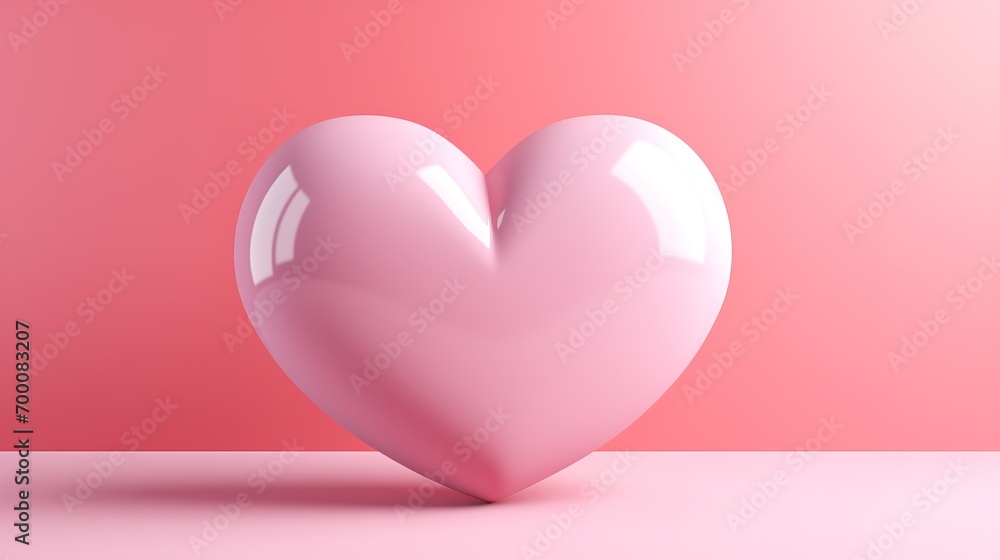A beautiful illustration with a heart motif for Valentine's Day. Ai generative A beautiful illustration with a heart motif for Valentine's Day. Ai generative