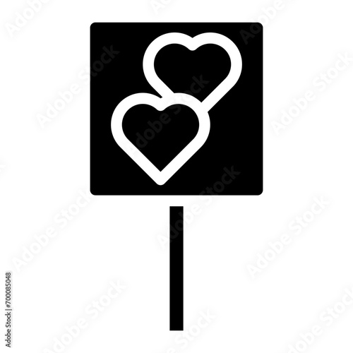 love signboard glyph  © Adury