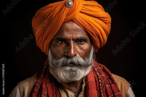 Indian people s culture Rajput turban image photo