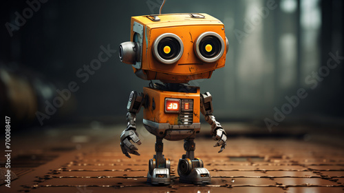 Cute construction robot
