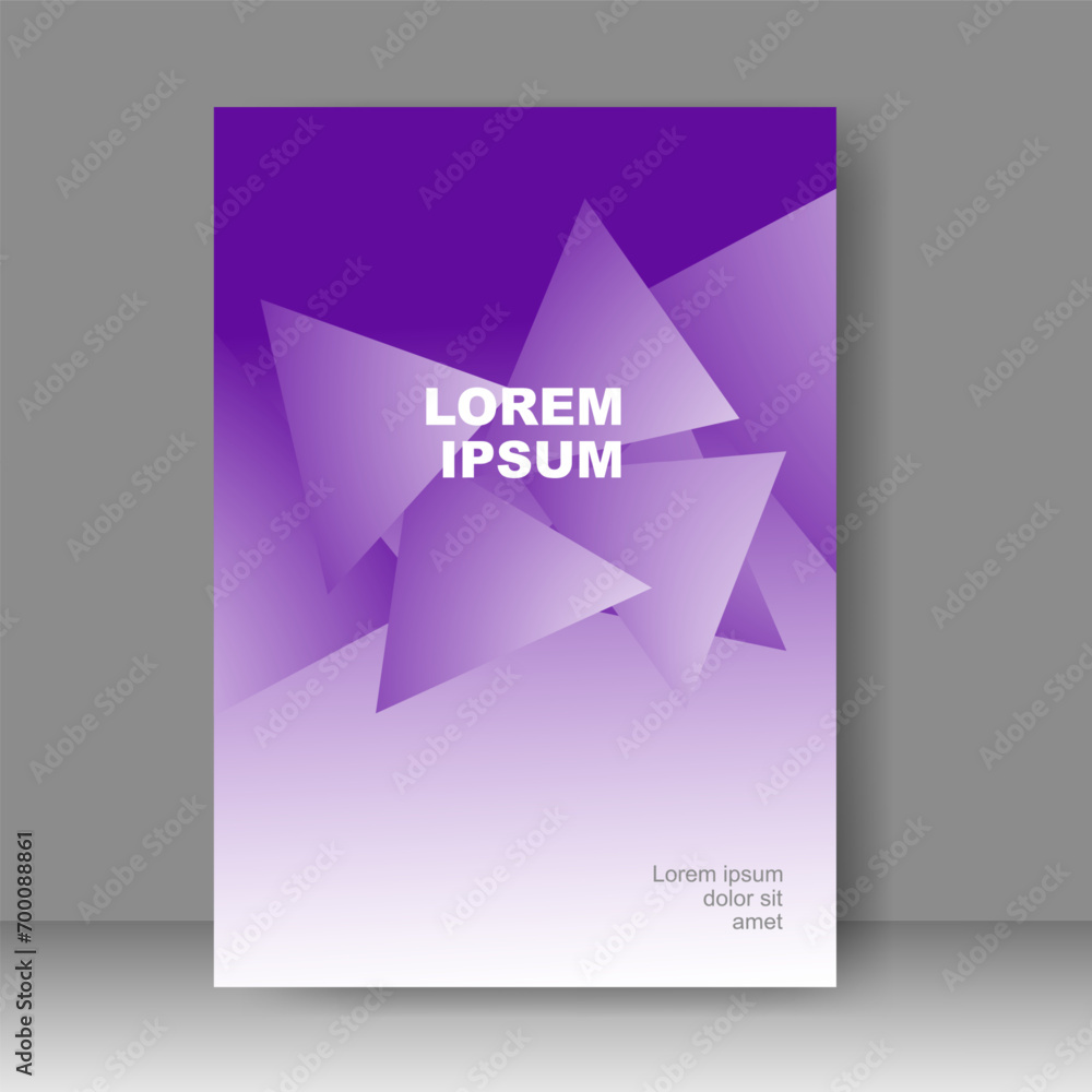 Fototapeta premium Design cover book modern. Annual report. Brochure template, catalog. Simple Flyer promotion. magazine. Vector illustration