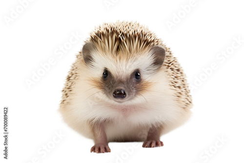 Clear Hedgehog Portrait Shot on a transparent background