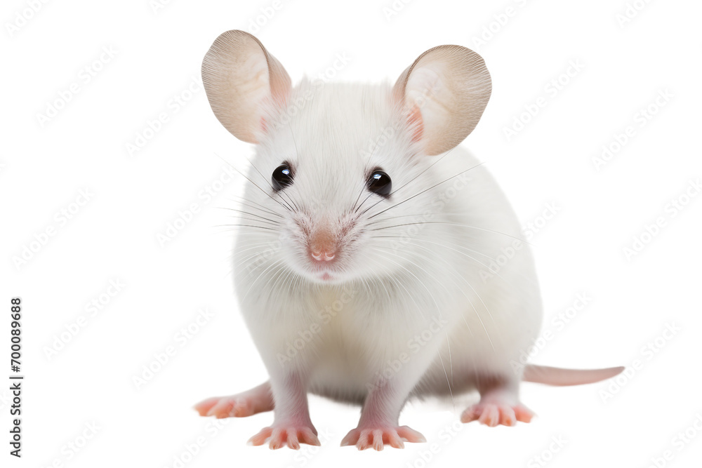 Sleek White Mouse Device on a transparent background