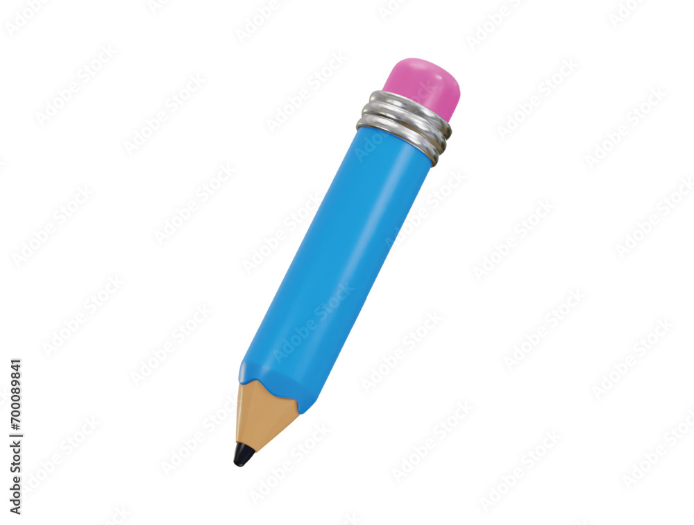 pencil icon 3d rendering vector illustration pencil icon 3d rendering vector illustration