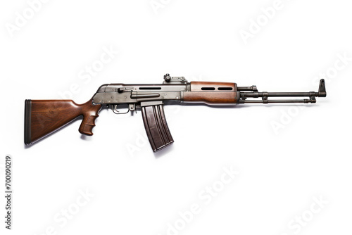 AK47 rifle isolated on white