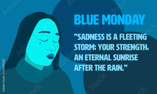 Sad girl blue monday