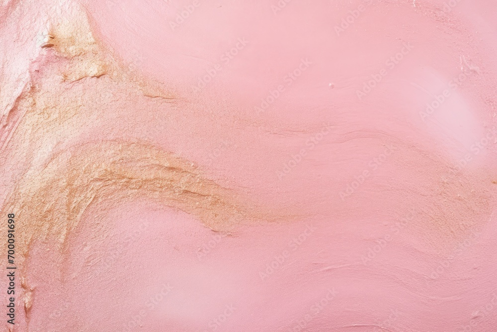 Pink gold foil paper texture for artwork decoration.