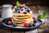 Pancake pile in a photo