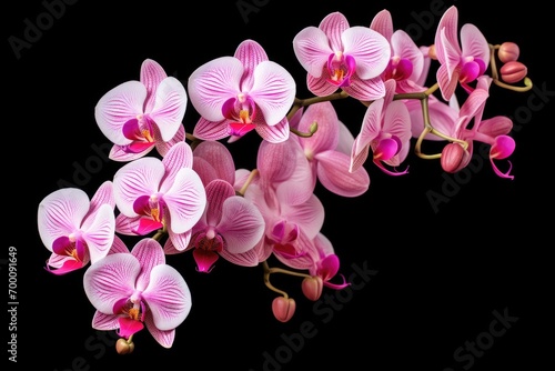 Cut out and isolated Phalaenopsis flower  moth orchid  butterfly  anggrek bulan or moon orchid.