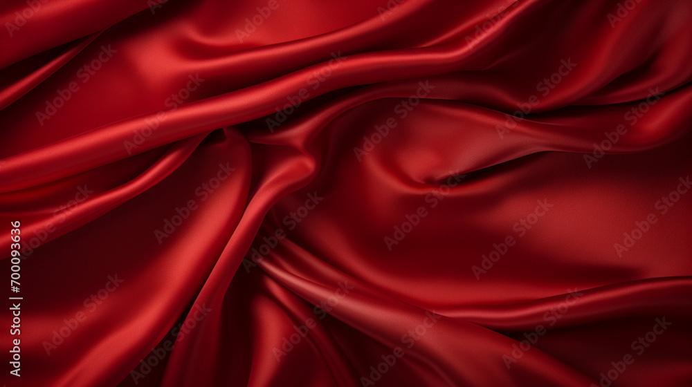 Red silk background. Dark toned with vignette Red silk background. Dark toned with vignette