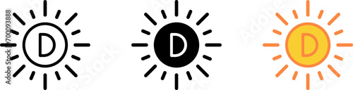 Vitamin D Icon , vector illustration