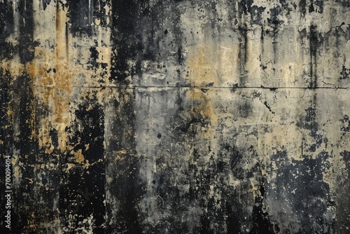 Grunge wall texture in dark black and gray