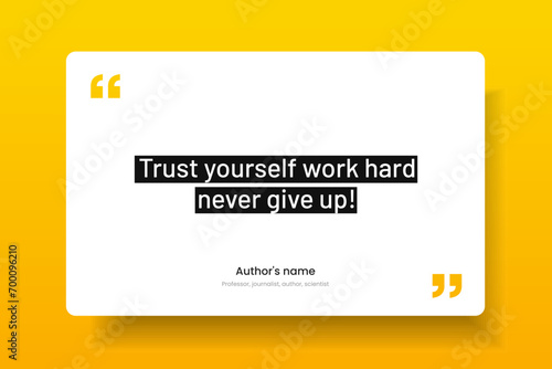 3D bubble testimonial banner, quote, infographic. Social media post template designs for quotes. Empty speech bubbles, quote bubbles and text box. Vector Illustration EPS10.
