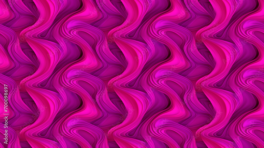 Seamless repetitive pattern with pink swirls. Magenta soft waves tiles, purple twirls, whirls for moving romantic emotion pattern. Background, pink backdrop..