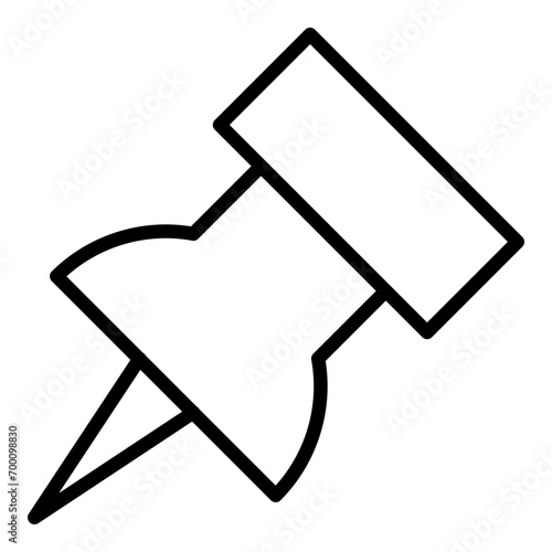 Pushpin Line Icon