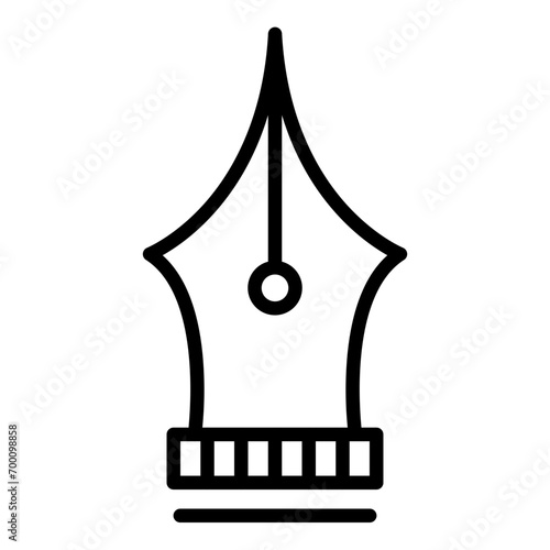 Fountain Pen Line Icon