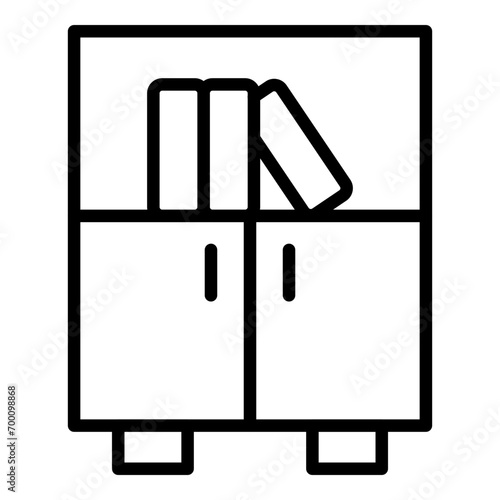 File Cabinet Line Icon