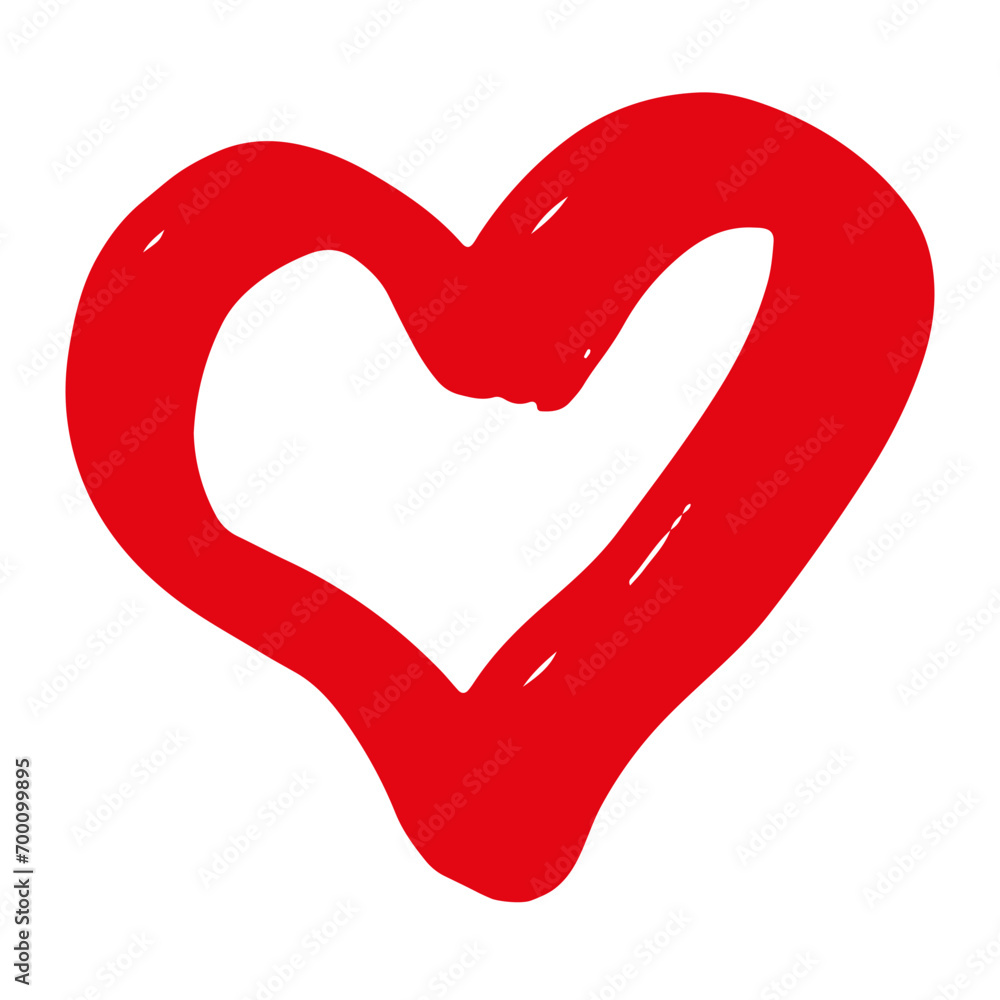 Hand Drawn Heart Shape Hand Drawn Heart Shape