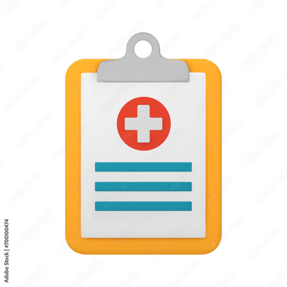Medical form, medical report, health data, clipboard and notes on it, clipboard, application form, health insurance, medical history concepts, 3d vector illustration. Medical form, medical report, health data, clipboard and notes on it, clipboard, application form, health insurance, medical history concepts, 3d vector illustration.